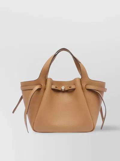 Tory Burch Textured Double Handle Tote Bag