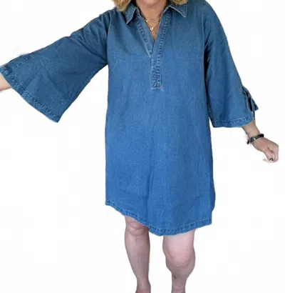 Jodifl Day Dreams Mini Dress In Denim In Blue
