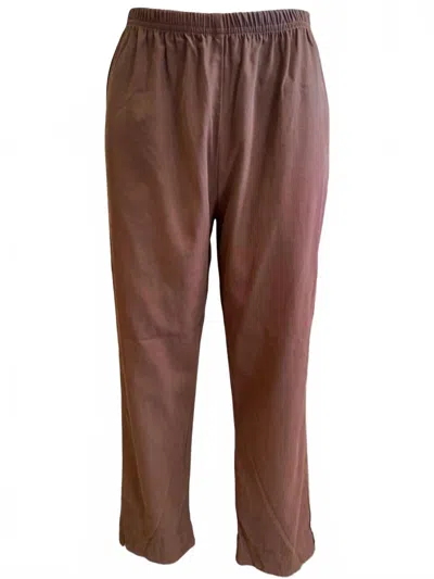 Cut Loose Women's Tapered Crop Tencel Pants In Mahogany In Brown