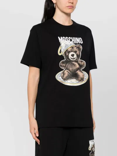 Moschino Teddy Bear Crewneck T-shirt In Black