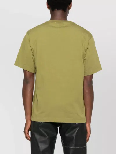 Burberry Cross Stitch Logo Cotton T-shirt In Green