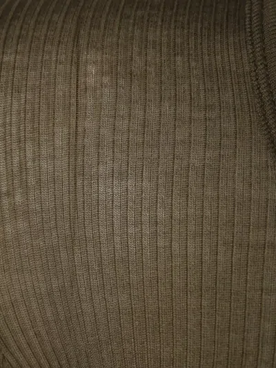 Isabel Marant Étoile Ribbed Texture Round Neck Long Sleeves Top In Green