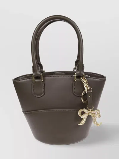 Self-portrait Structured Tote Bag With Detachable Chain Strap