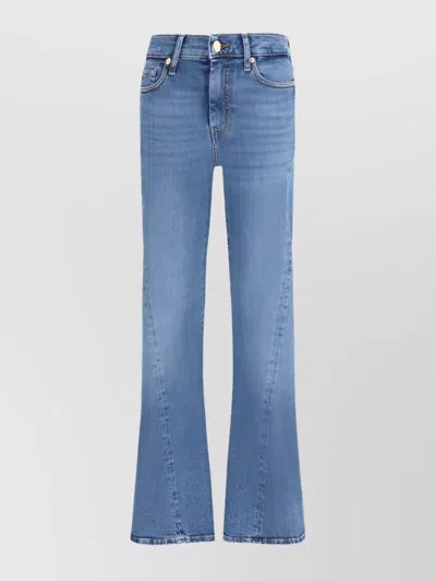 7 For All Mankind Tailorless Flare Jeans Enhancing Silhouette In Blue