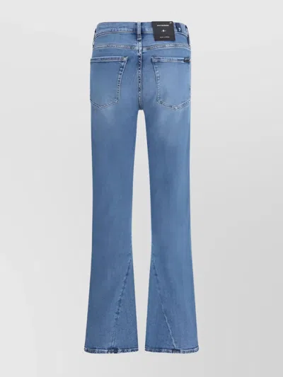 7 For All Mankind Tailorless Flare Jeans Enhancing Silhouette In Blue