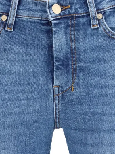 7 For All Mankind Tailorless Flare Jeans Enhancing Silhouette In Blue