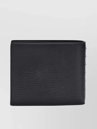 Valentino Rockstud Grained Leather Bifold Wallet