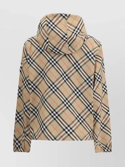 Burberry Women Archivio Check Waterproof Jacket