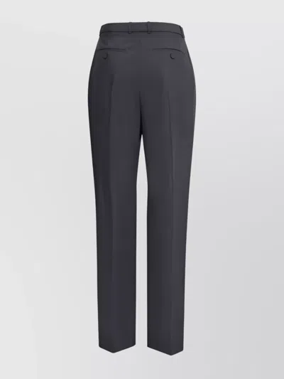 Alexander Mcqueen Wool Trousers Satin Stripes In Black