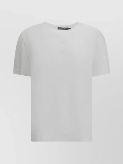 Dolce & Gabbana Logo Crew Neck T-shirt In White