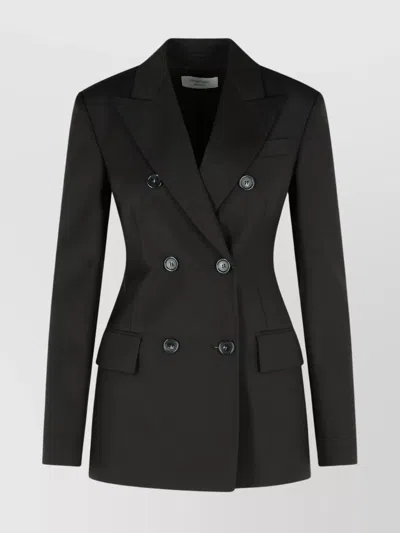 Sportmax Adamo Virgin Wool Blazer In Black