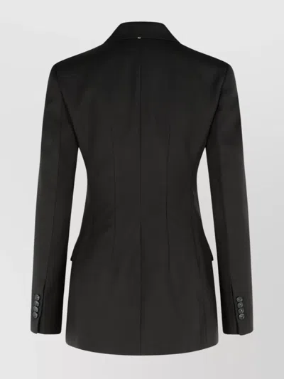 Sportmax Adamo Virgin Wool Blazer In Black
