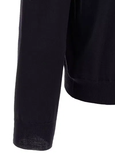 Zanone Turtleneck Sweater Long Sleeves In Black