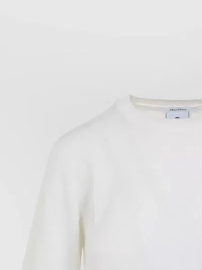 Max Mara Gerico Ss Knit T-shirt In White