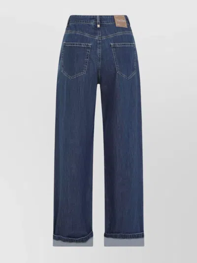 S Max Mara Eles Straight Leg Jeans In Blue