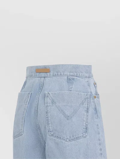 Max Mara Wide-leg High-waist Jeans With Classic Five-pocket Styling In Blue