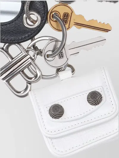 Balenciaga Key Holders With Eiffel Tower Charm In Silver