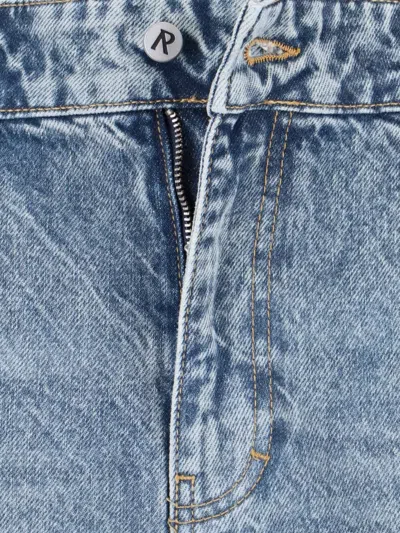 Represent Straight Leg Trousers With Distressed Style In Blue