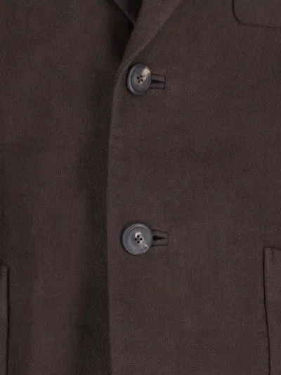 Our Legacy Tailored Suit Jacket Notch Lapel In Brown