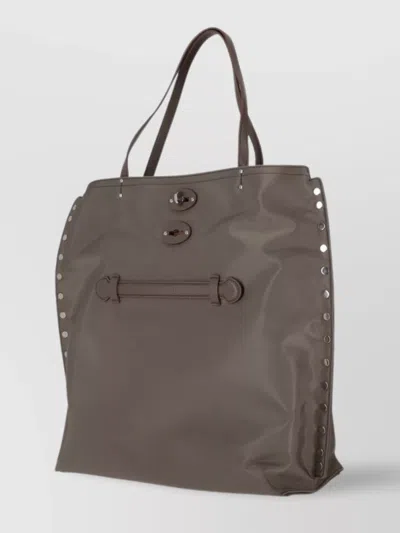 Zanellato Eyelet Detailing Shoulder Bag With Front Buckle