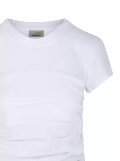 Isabel Marant Étoile Isabel Marant Maelie Ruched Detailed T-shirt In White