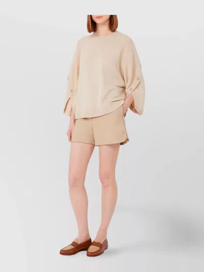 Max Mara Wool And Cashmere Sweater With Crossover Detail