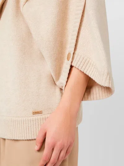Max Mara Wool And Cashmere Cardigan Knitwear Beige In Neutral