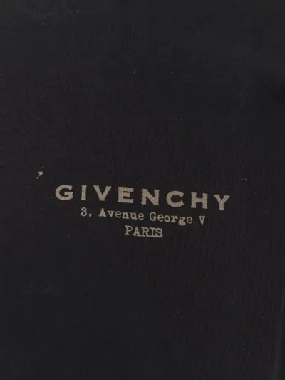 Givenchy Ribbed Crew-neck Short Sleeve Cotton T-shirt In Black