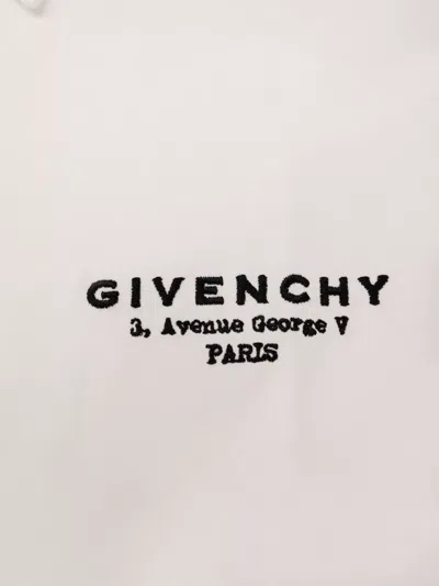 Givenchy Tailored Cotton Shirt With Cuff And Collar In White