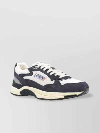 Autry Hyperway Lowsuebic Mesh Spblu Silv Sneakers In Blue