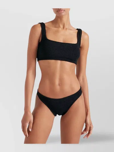 Hunza G Xandra Square Neckline Bikini In Black