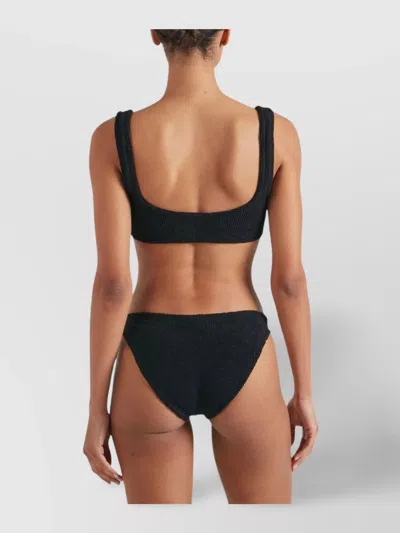 Hunza G Xandra Square Neckline Bikini In Black
