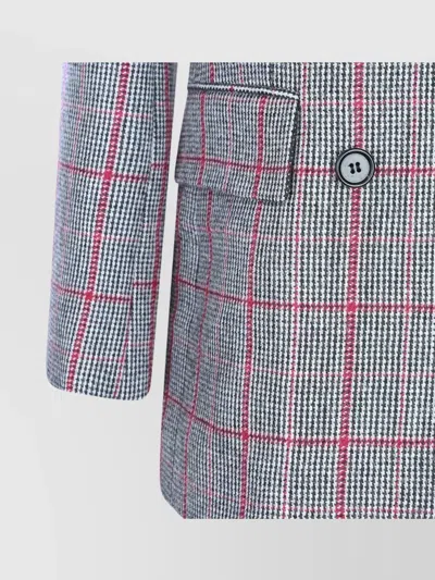 Chloé Longline Structured Blazer Button Detailing In Gray