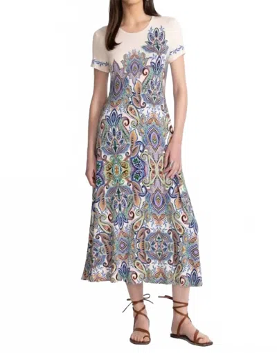 Johnny Was The Janie Favorite Cap Sleeve Dress In Ruta In White