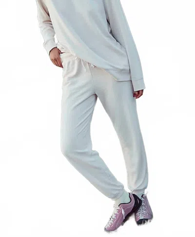 Free People Women's Playbook Joggers In Tofu Creme In Blue