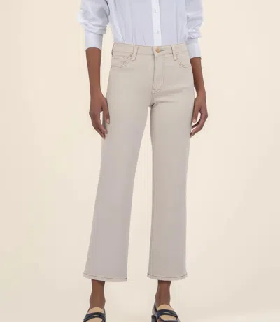 Kut From The Kloth Charlotte High Rise Wide Leg Pants In Ecru In Pink