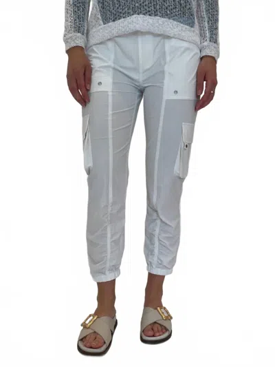 Peace Of Cloth Women's Britt Cargo Pants In Bleach In White