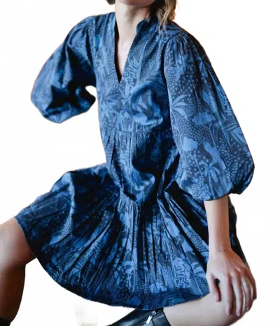 Briton Court Hattie Mini Dress In Dutch Blue