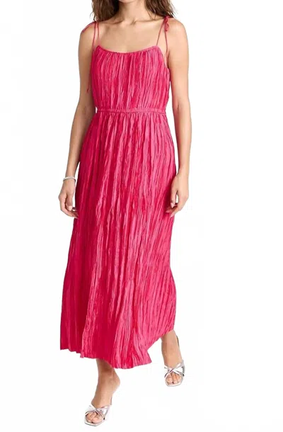Ulla Johnson Orla Crinkled Midi Dress In Orchid In Pink