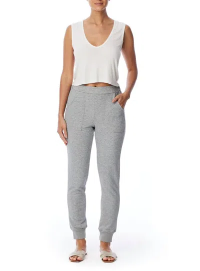 Lblc The Label Tarah Pocket Sweatpant In Heather Grey In Gray