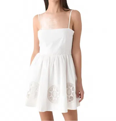 Ciao Lucia Nadine Square Neckline Dress In White In White