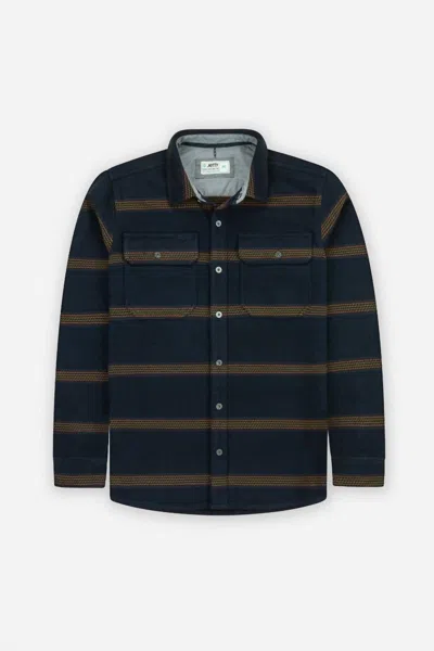 Jetty Men's Horizon Flannel Shirt In Navy