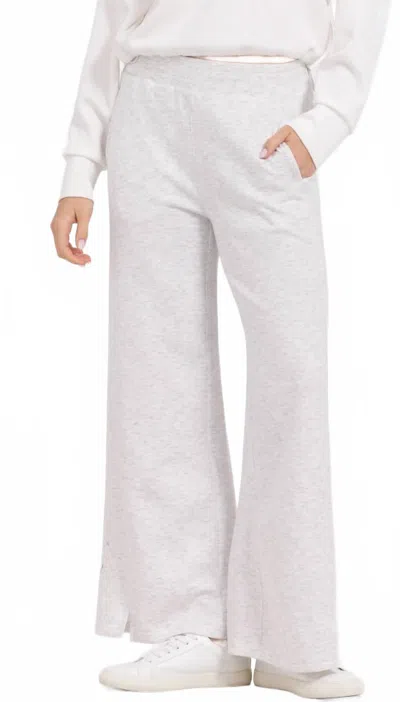 Vintage Havana Egg Shell Cloud Wide Leg Pant In Grey In White