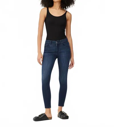 Dl1961 - Women's Farrow Skinny High Rise Instasculpt Ankle Jeans In Dark Indigo In Blue