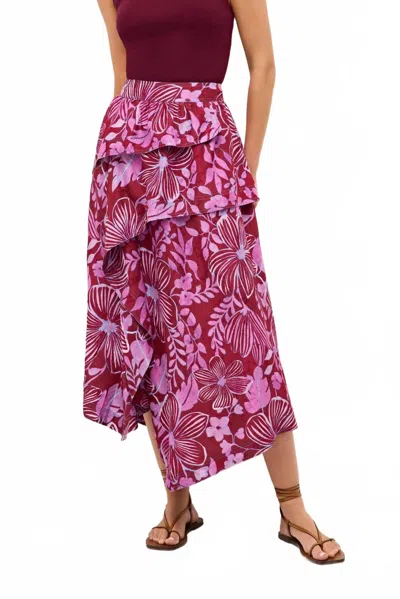 Marie Oliver Tilda Midi Skirt In Primrose In Pink