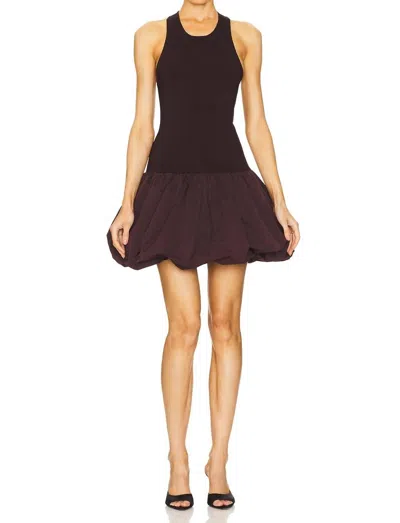 A.l.c Eloise Drop-waist Bubble Mini Dress In Black