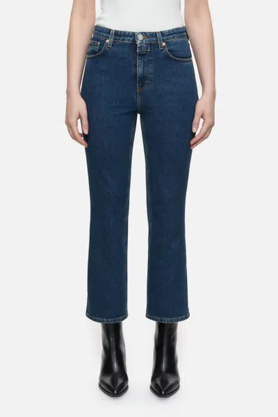 Closed Hi-sun High Waist Ankle Flare Jeans In Blue