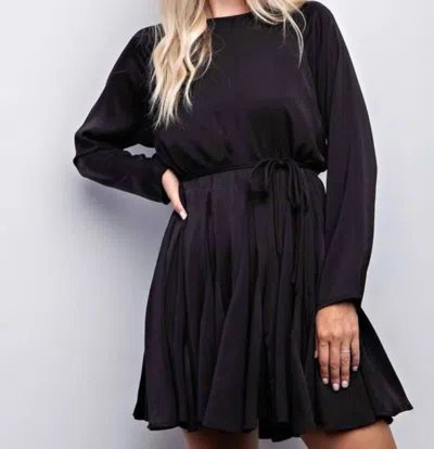 Glam Collections Denise Mini Dress In Black