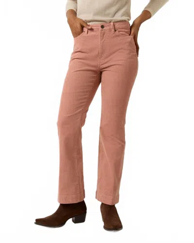 Ann Mashburn Kendall Flare 5 Pocket Jean In Rose Cord