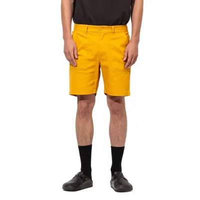 Banks Journal Big Bear Twill Walkshort In Dark Mustard In Yellow